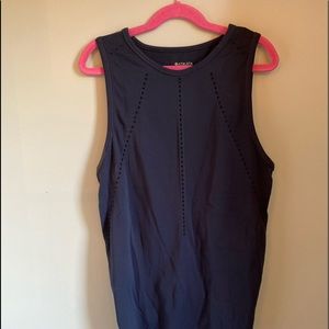 Blue athleta tank with knot in back
